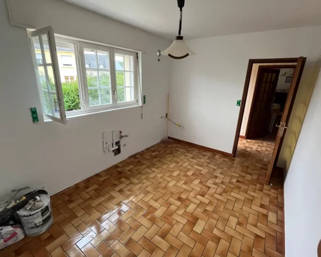 SHRÉNOV a réalisé la rénovation de l'espace cuisine d'une maison à Plouay dans le Morbihan.