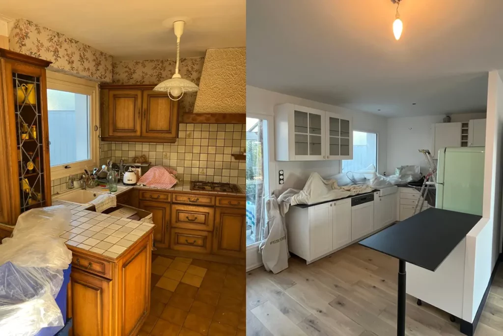 Rénovation de cuisine à Douarnenez : Une transformation moderne par SHRÉNOV