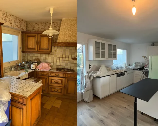 Rénovation de cuisine à Douarnenez : Une transformation moderne par SHRÉNOV