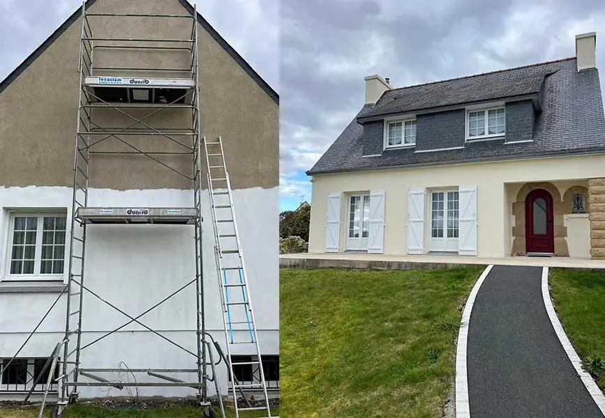 Travaux de Peinture de Façade et Ravalement à Quimper et dans le Finistère